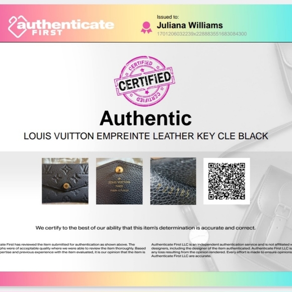 Louis Vuitton Empreinte Leather Wallet Key Cle - Picture 14 of 14